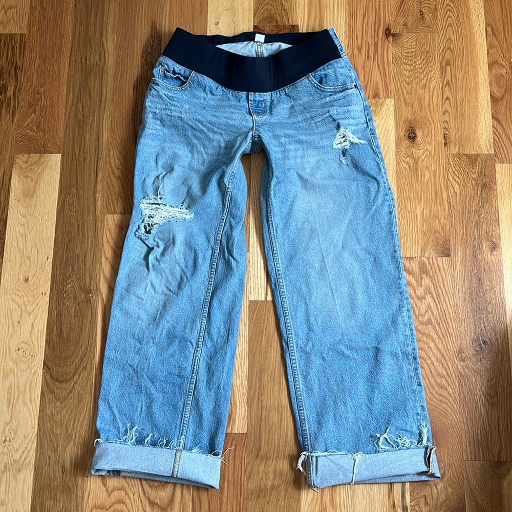 Old Navy Maternity Wide Leg Jeans 6
